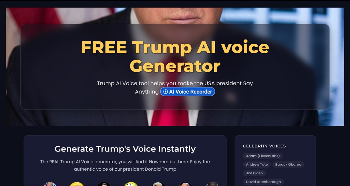 AI Voice Generator – Trump Voice