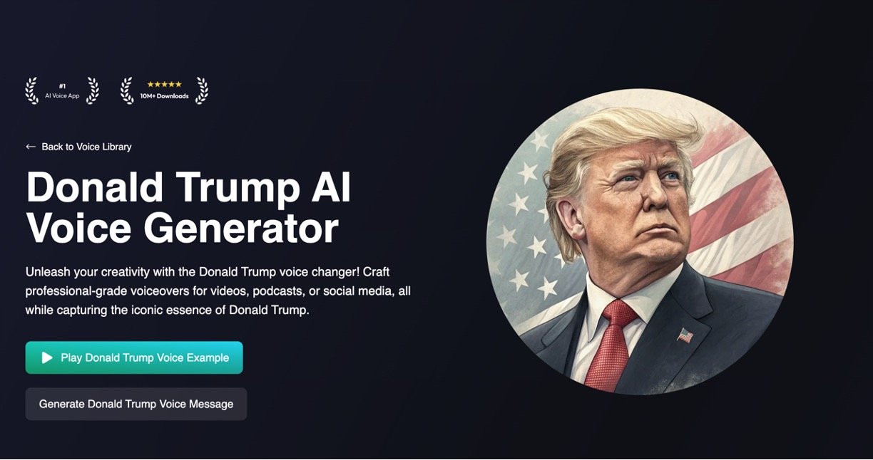 GetVoices – Donald Trump AI Voice