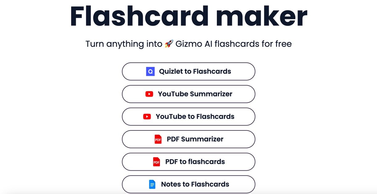 Gizmo AI Flashcard Maker