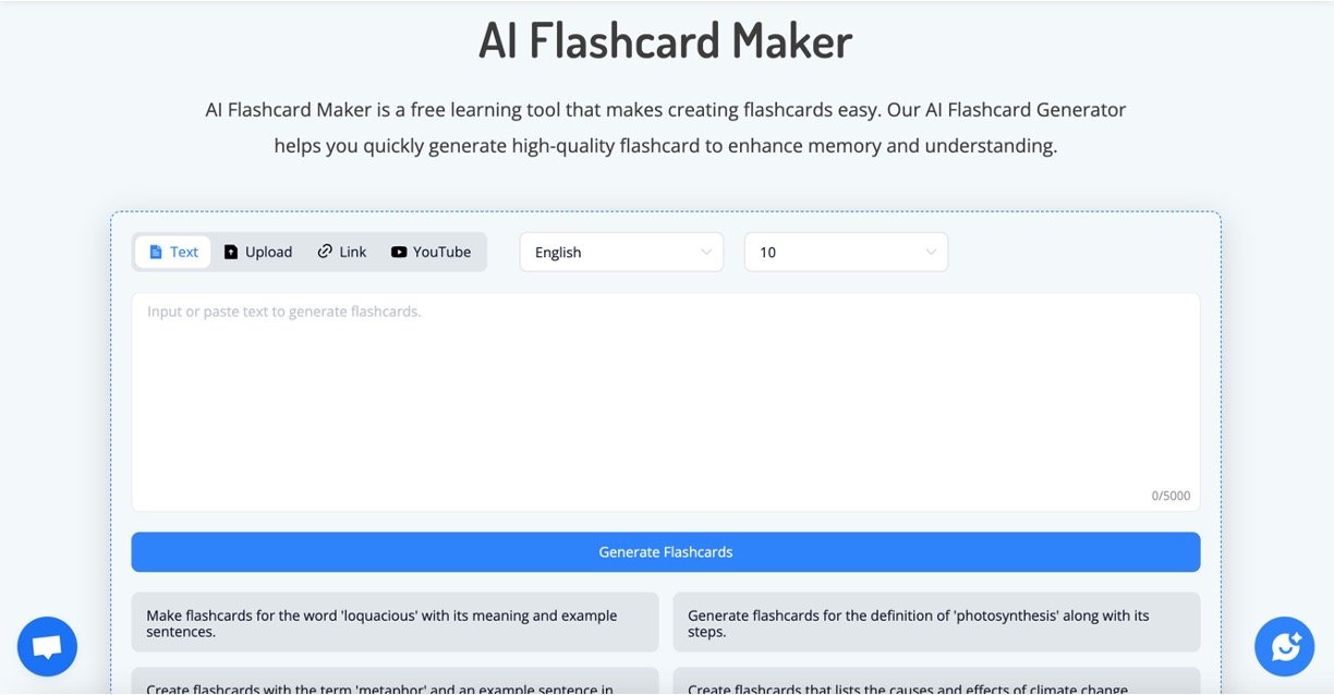 NoteGPT AI Flashcard Maker