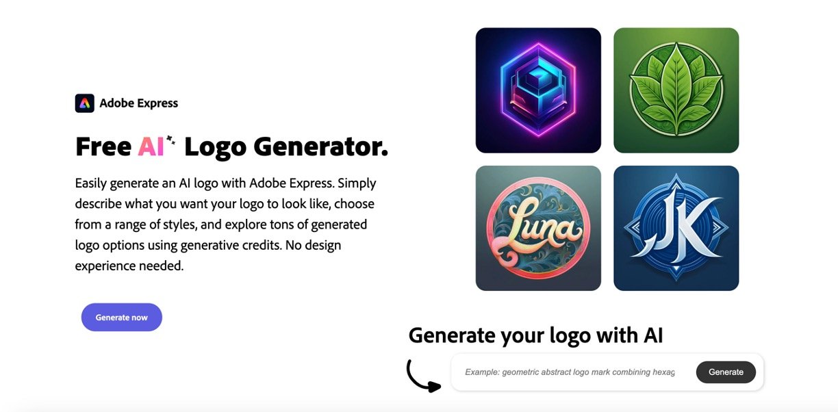 Adobe Express AI Logo Generator