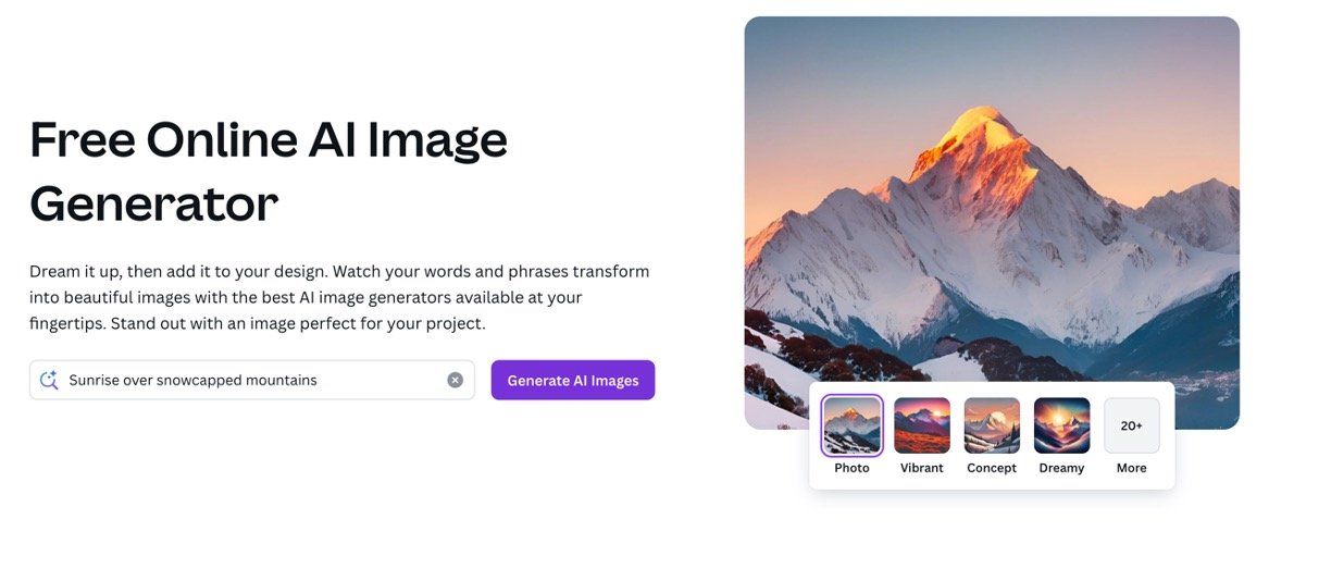 Canva AI Image Generator