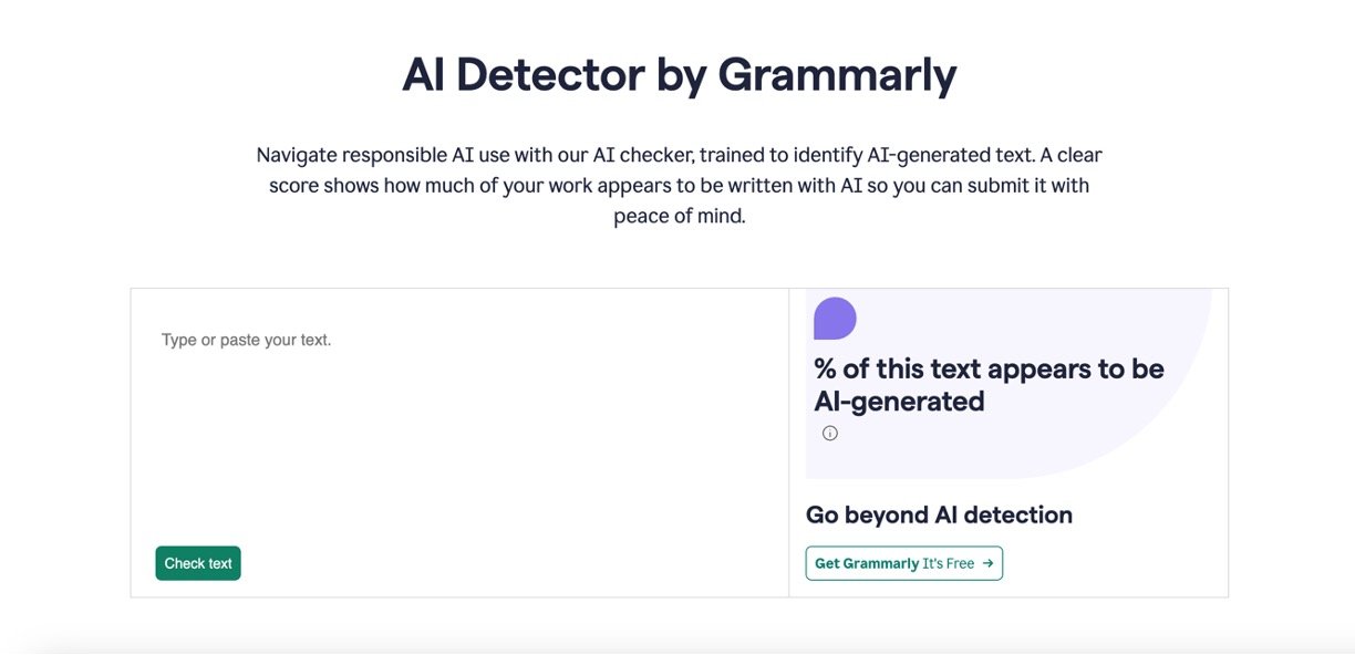 Grammarly's AI Detector