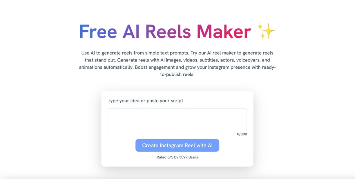 Predis AI Instagram Reels Maker