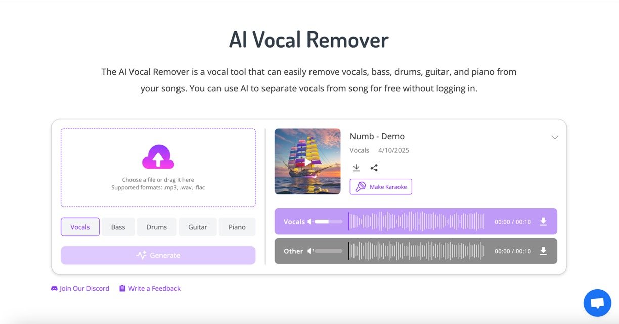 ReMusic AI Vocal Remover