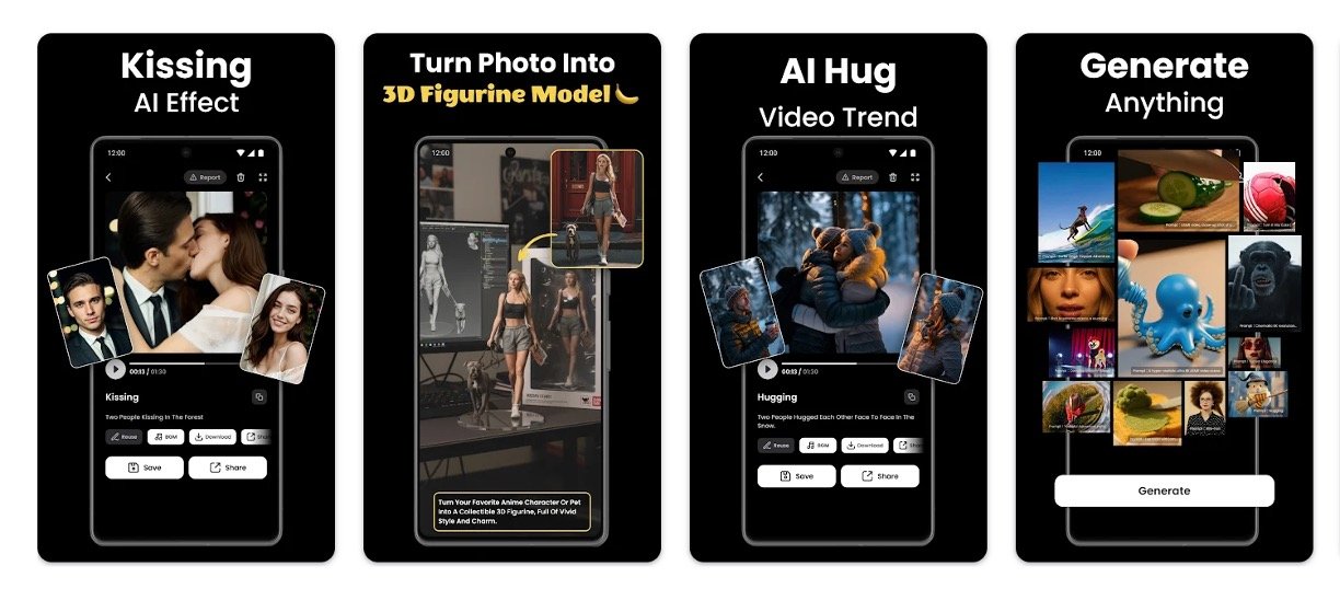 Video AI Hug & Kiss Maker
