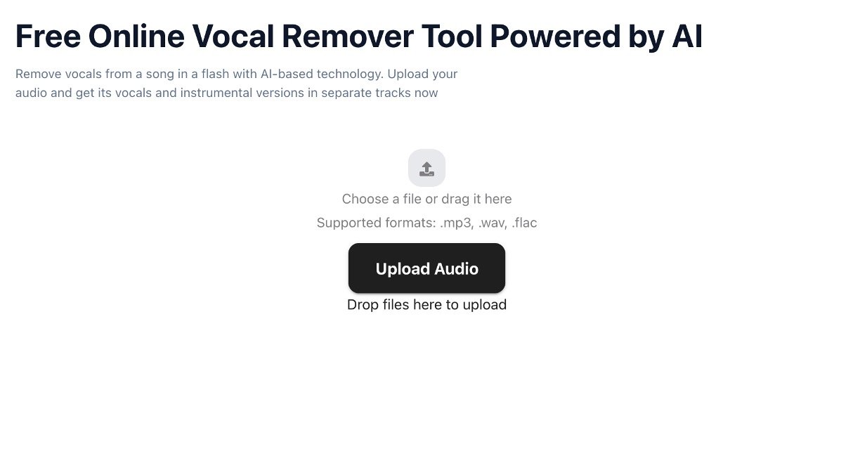 Voice AI Vocal Remover