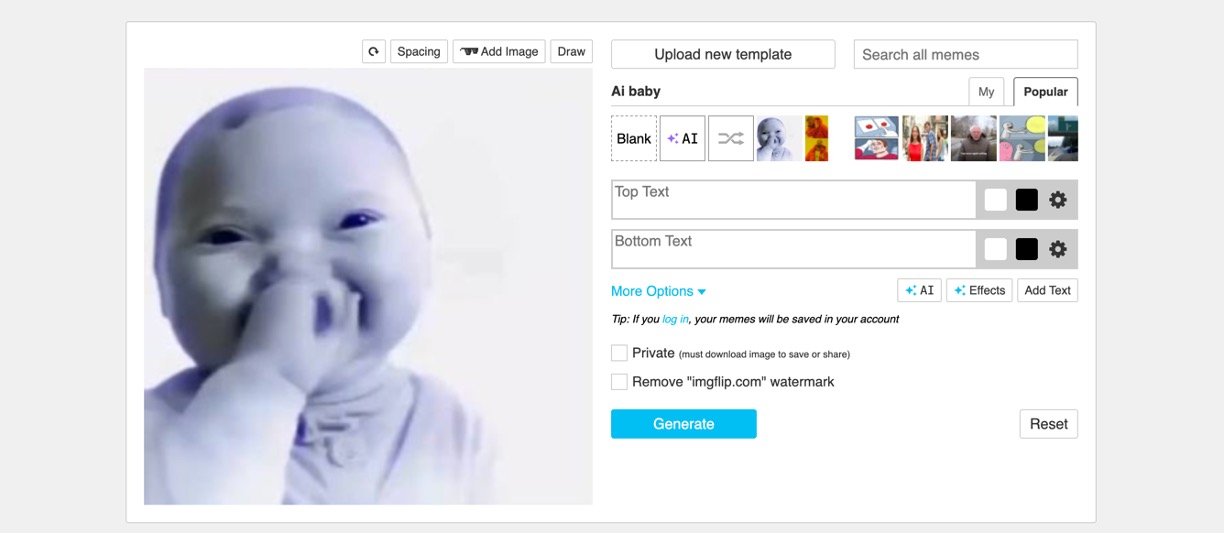 AI Baby Meme Generator
