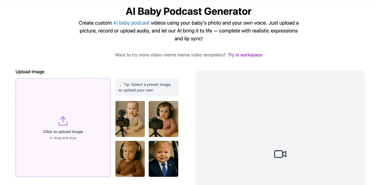 AI Baby Podcast Generator