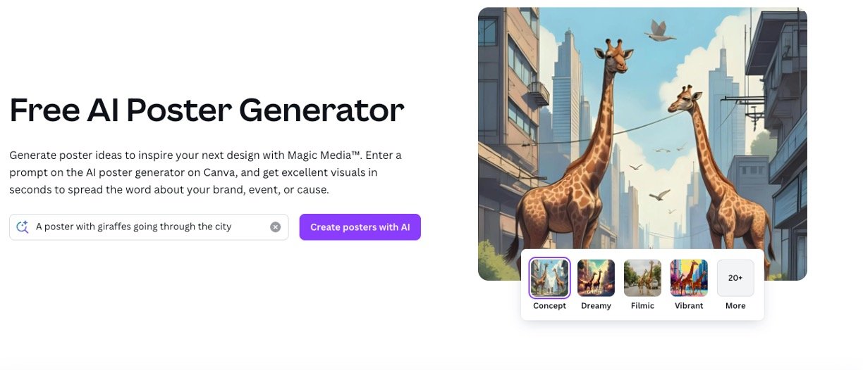 Canva AI Poster Generator