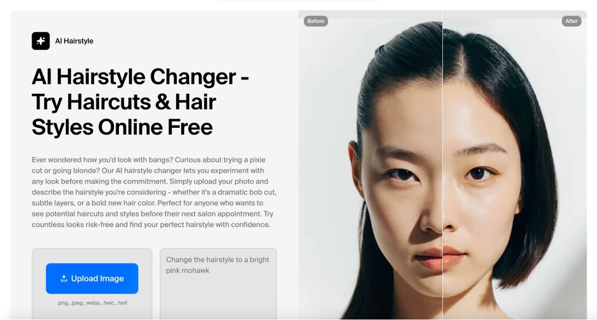 Krea AI Hairstyle Changer