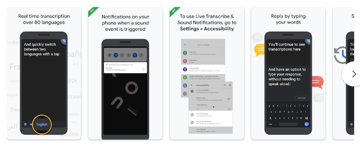 Live Transcribe & Sound Notifications