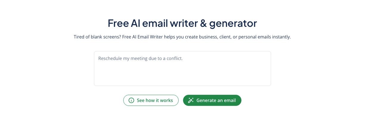 QuillBot AI Email Writer