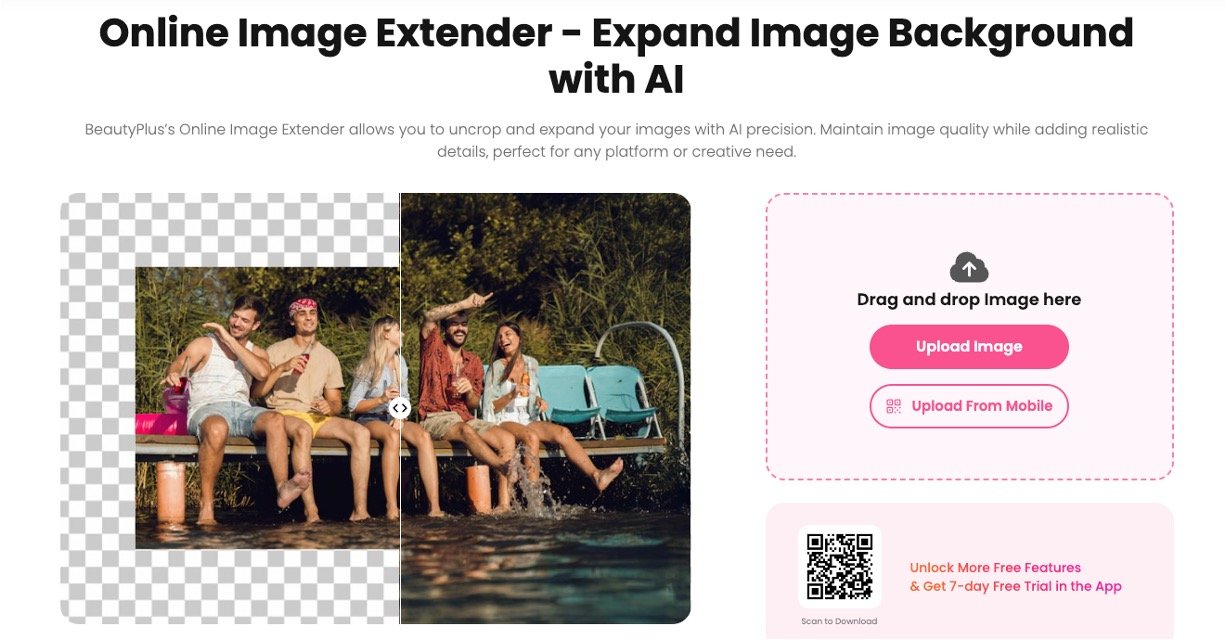 BeautyPlus AI Image Extender