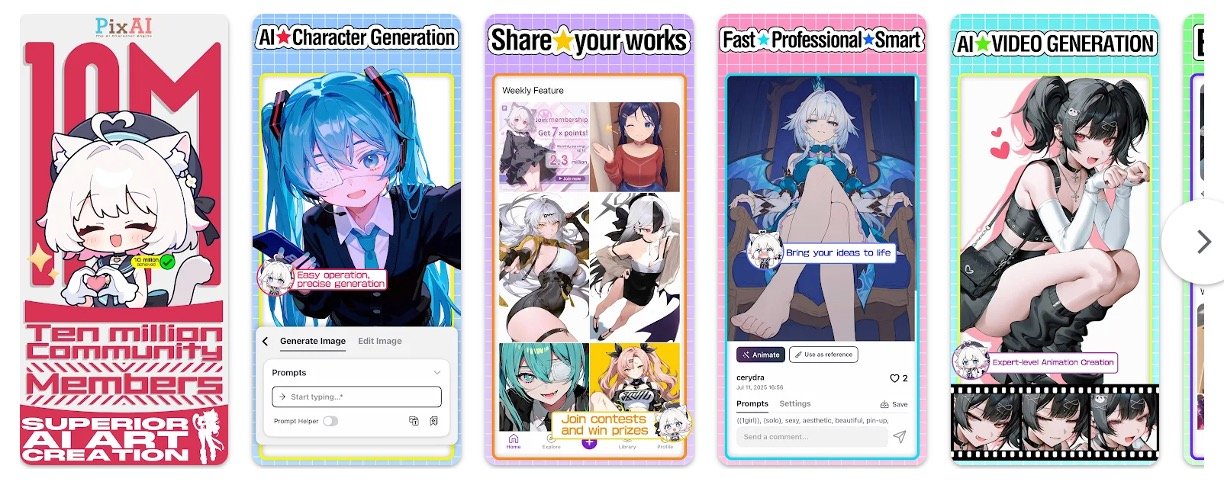 PixAI Anime Art Generator