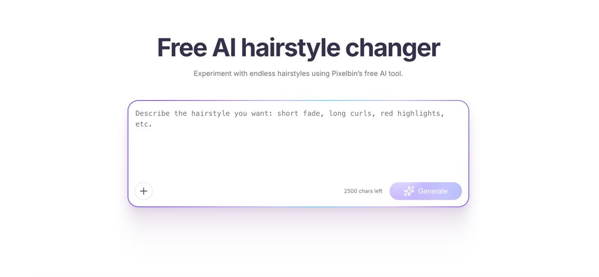 Pixelbin’s AI Hairstyle Changer