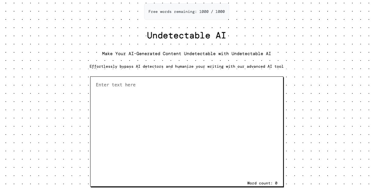 Undetectable AI