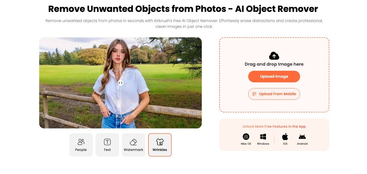 Airbrush AI Object Remover