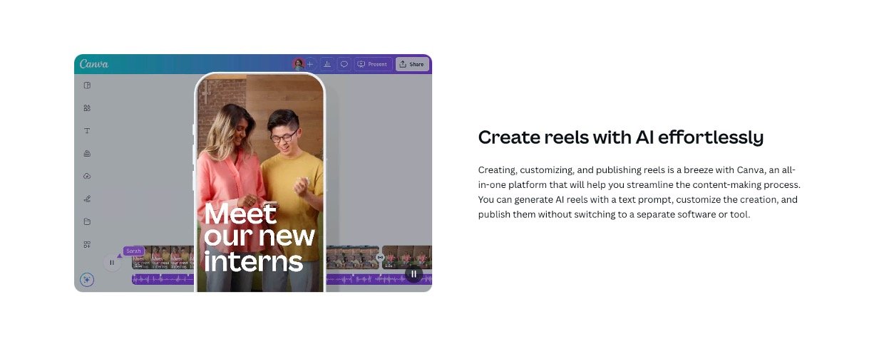 Canva AI Reel Maker