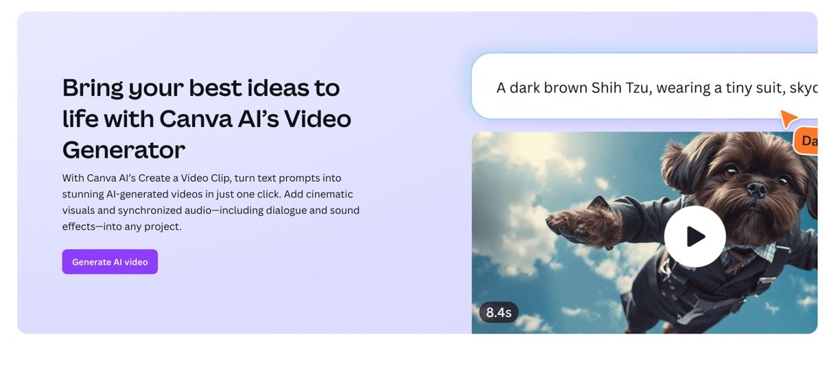 Canva's AI Video Generator