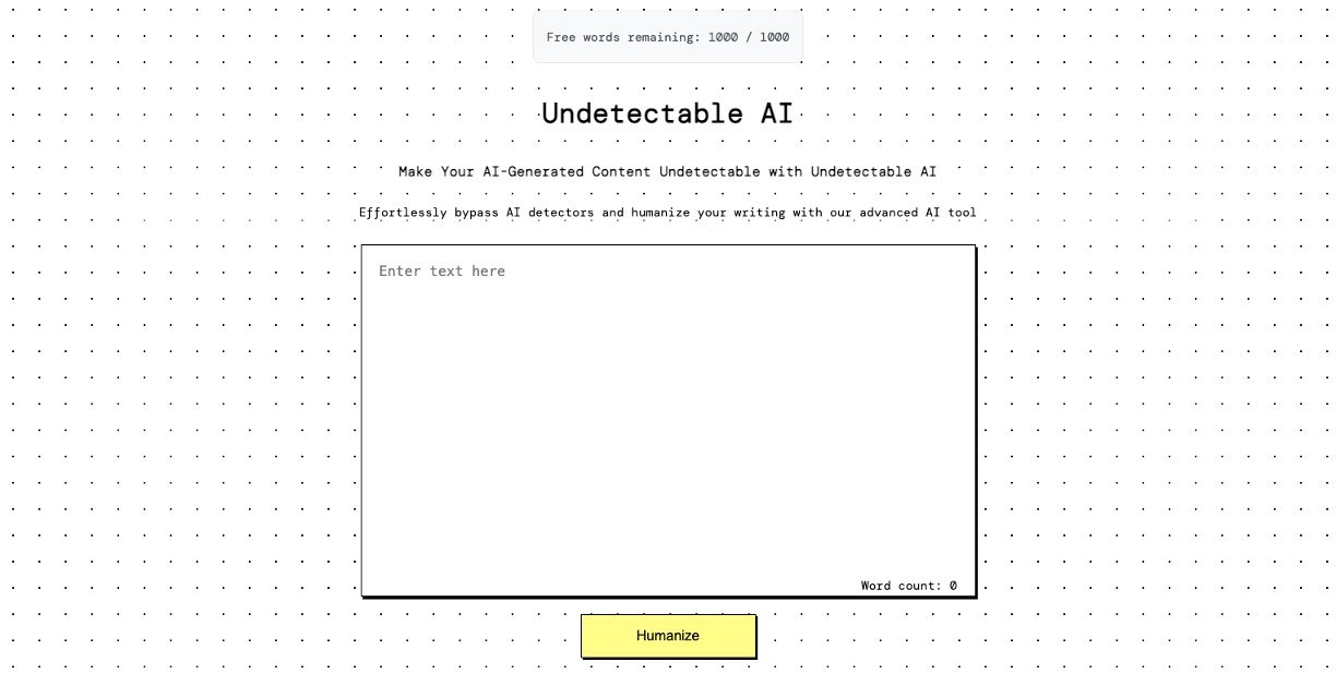 Undetectable AI