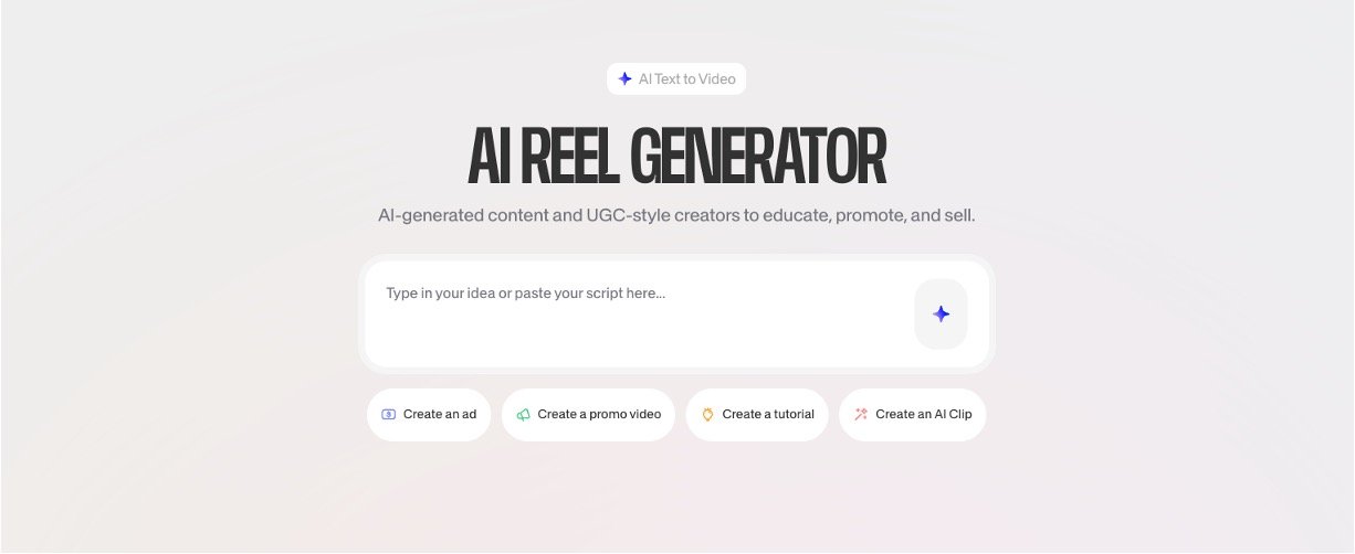 VEED AI Reel Generator