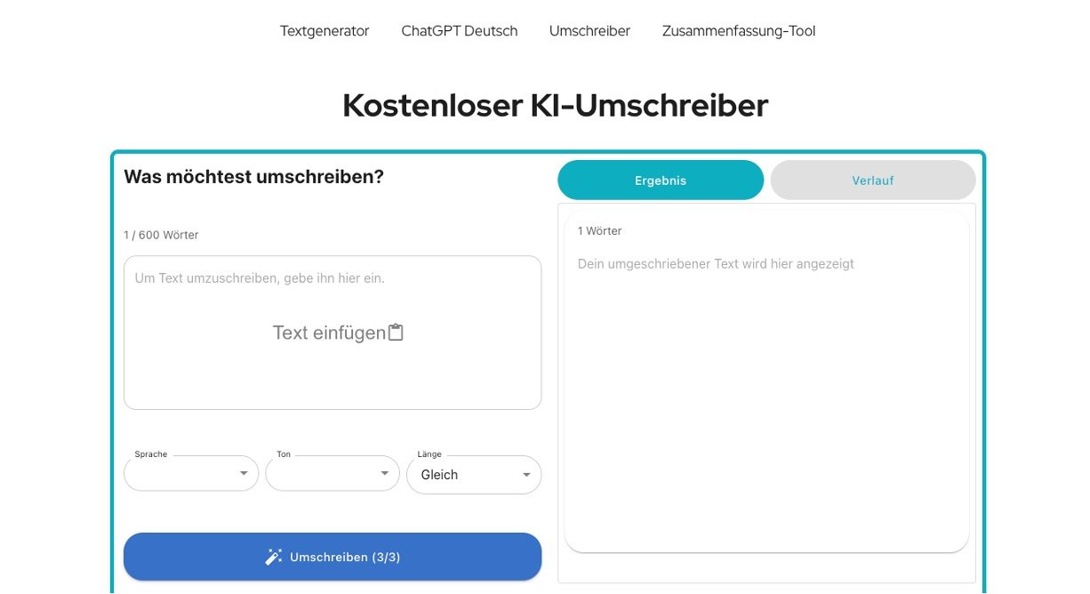 NeuroFlash Text Rewriter