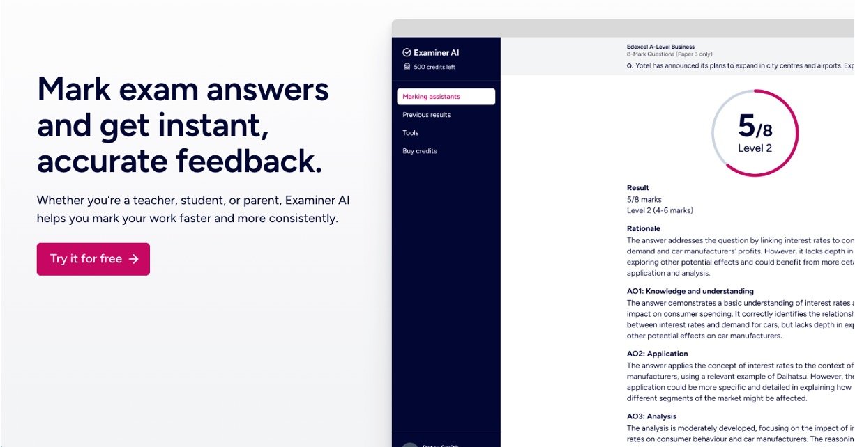 Tutor2u Examiner AI