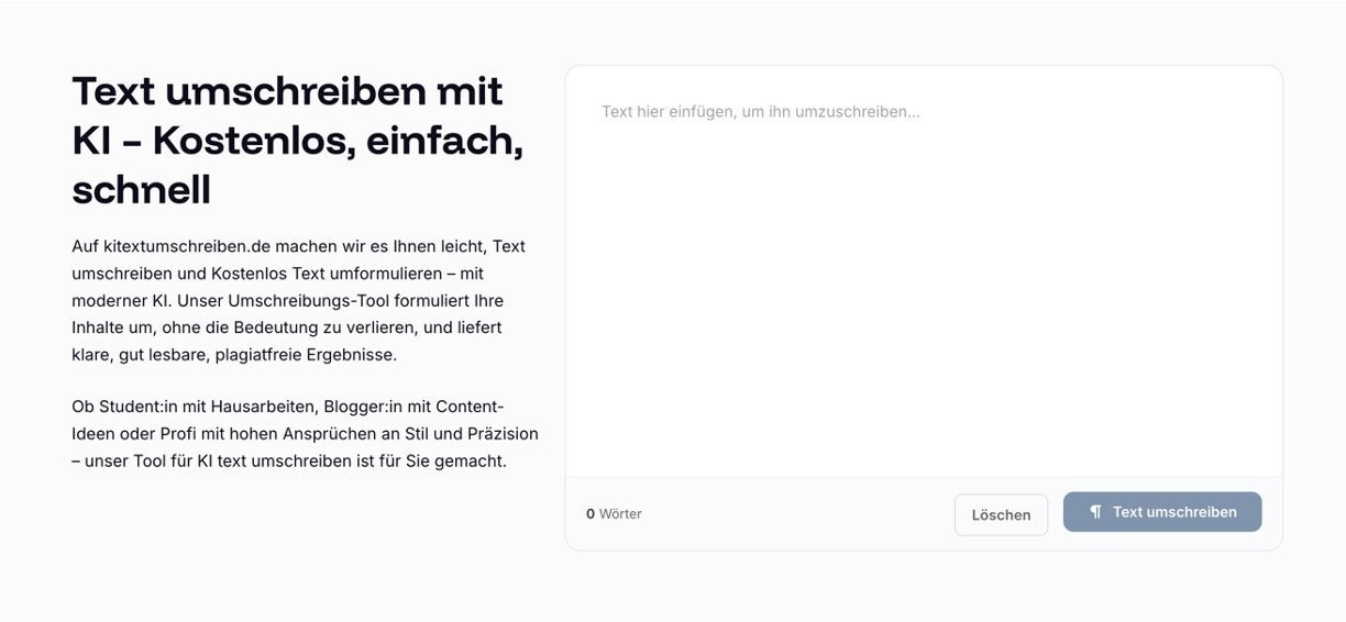 Text Umschreiben KI