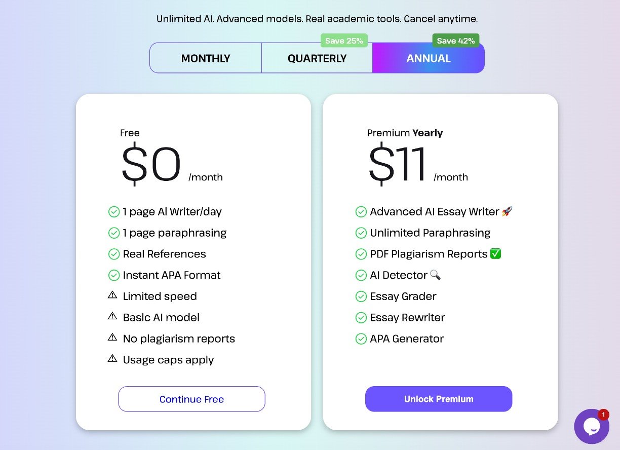 EduWriter AI Review Pricing
