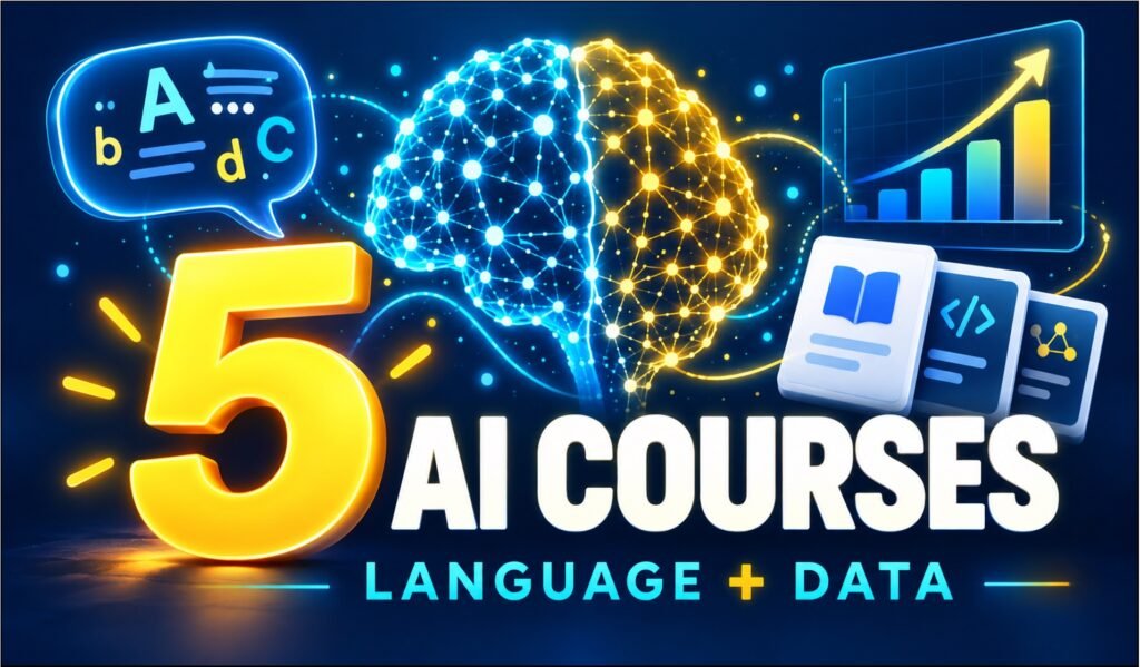 5 Beginner-Friendly Courses for Understanding How AI Processes Language and Learns From Data